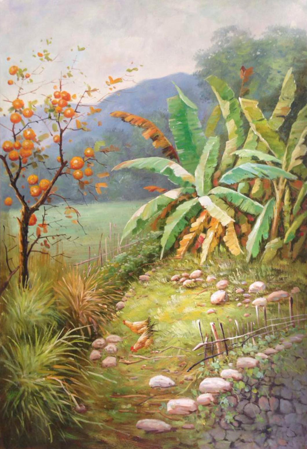 莫明标油画作品《【后花园】作者莫明标 临摹》【图0】