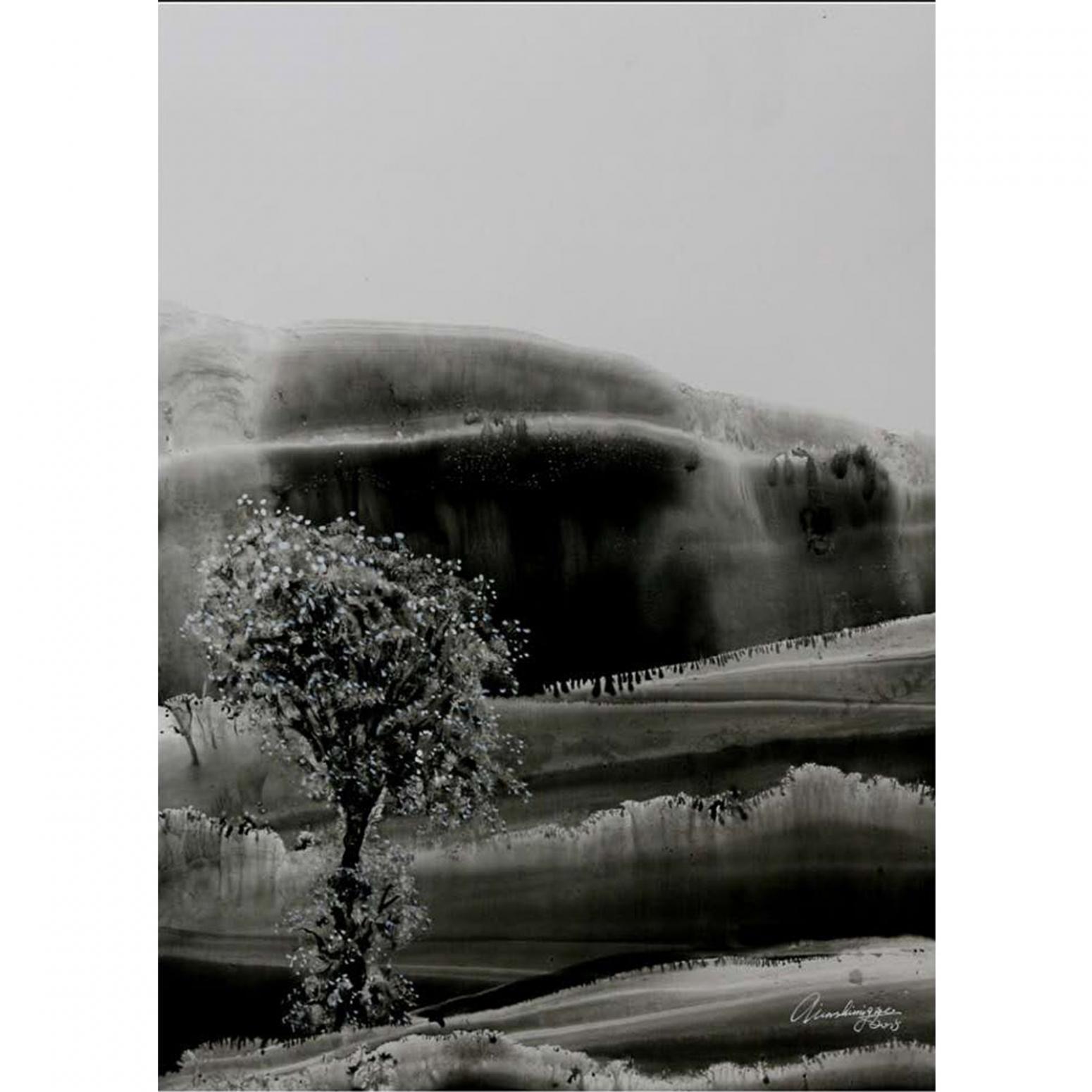 覃时明月国画作品《【幻象画8】作者覃时明月》