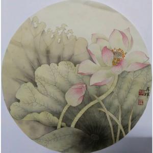 唐再辉国画作品《【荷韵】作者唐再辉》议价