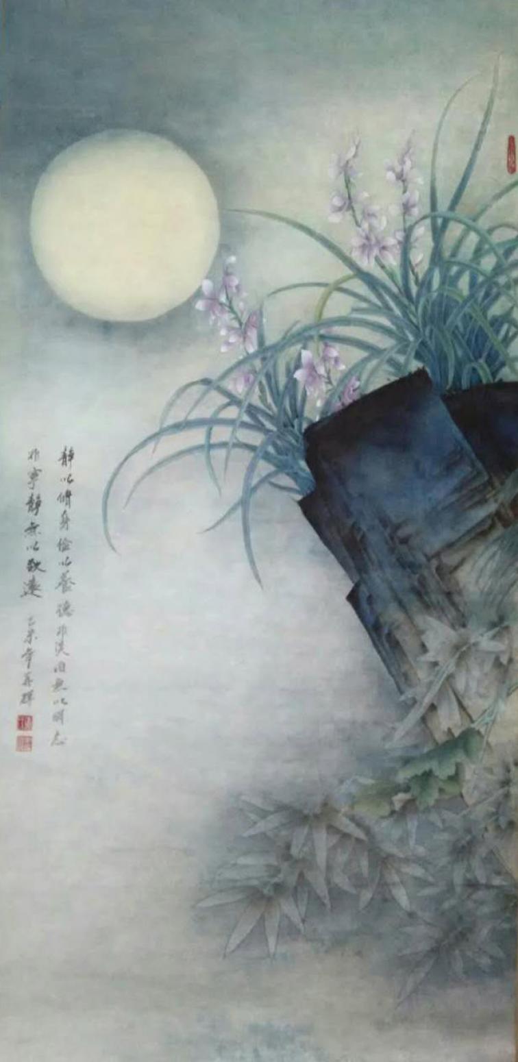 唐再辉国画作品《花鸟画-宁静致远》【图0】