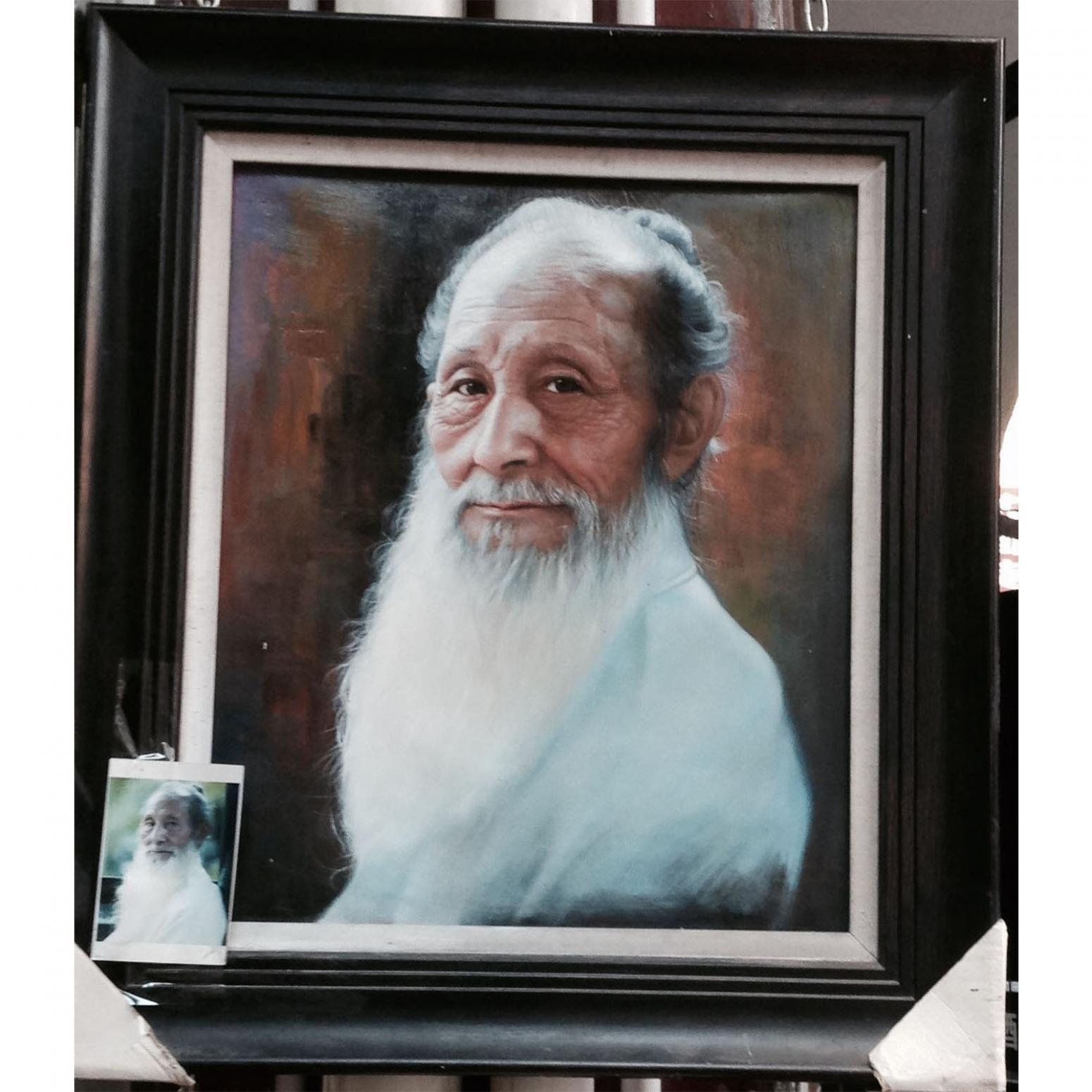 张大胜油画作品《【白胡子】作者张大胜》