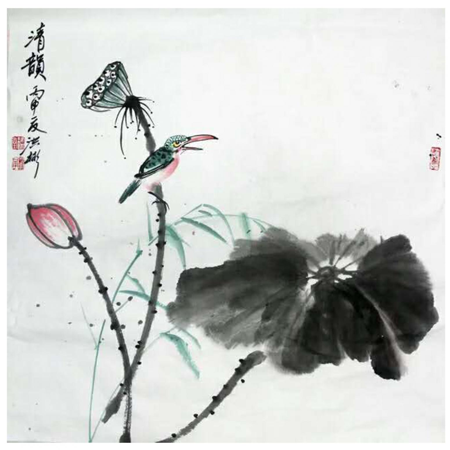 刘洪彬国画作品《【清韵】作者刘洪彬》