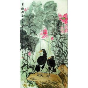 艺术品图片：艺术家孙其斌国画作品名称《【夏塘雨后】作者孙其斌》价格14400.00 元