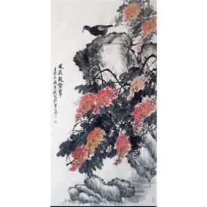 孙其斌国画作品《【风花乱紫翠】作者孙其斌》价格14400.00元