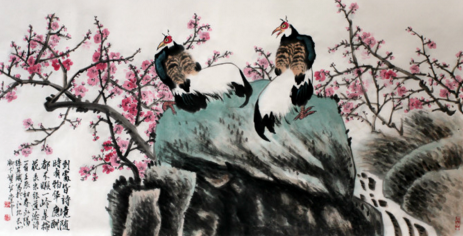 孙其斌国画作品《【清泉梅花】作者孙其斌》【图0】