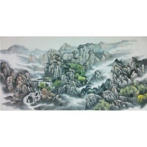 艺术品图片：艺术家王功国画作品名称《【山水1】作者王功》价格480.00 元