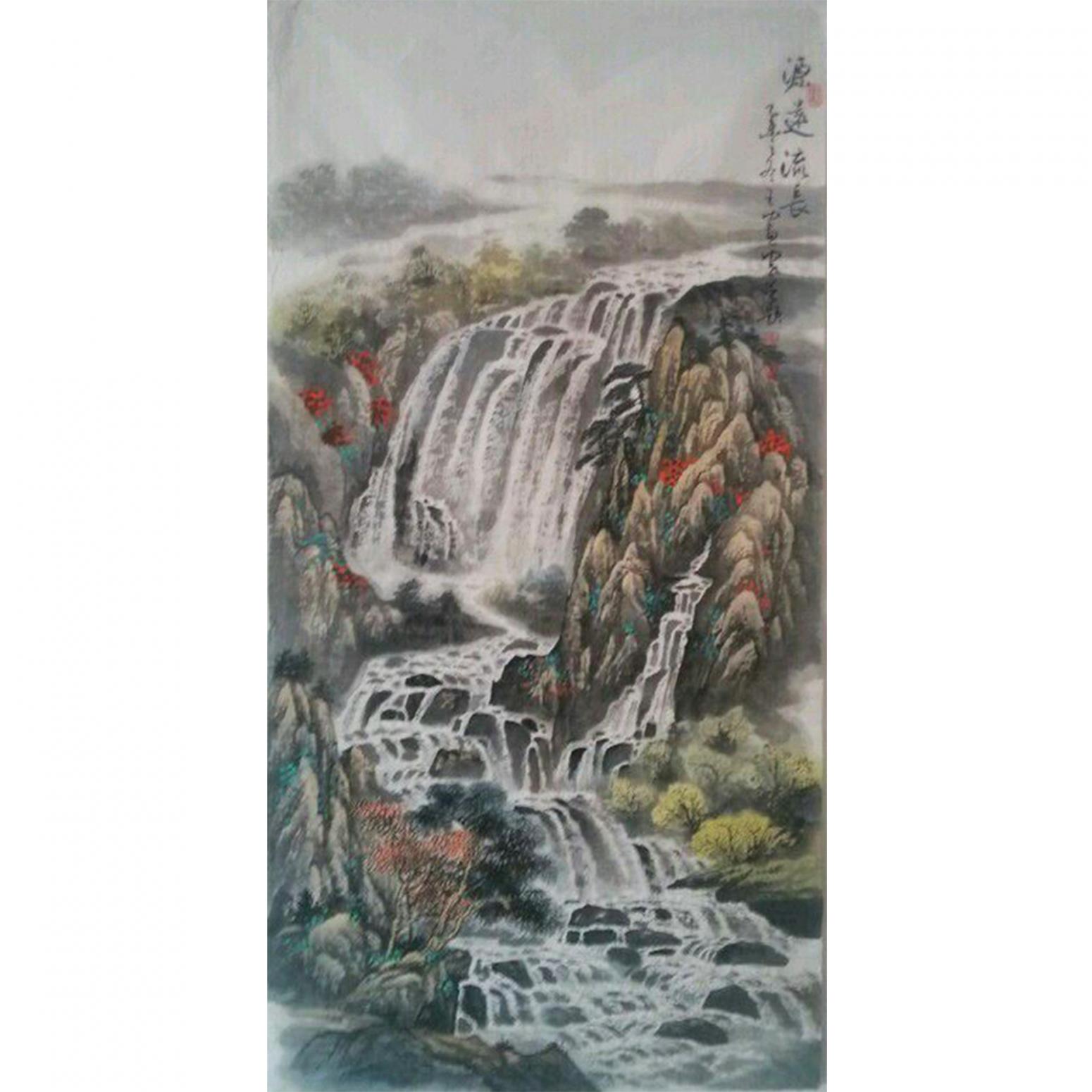 王功国画作品《【山水5】作者王功》