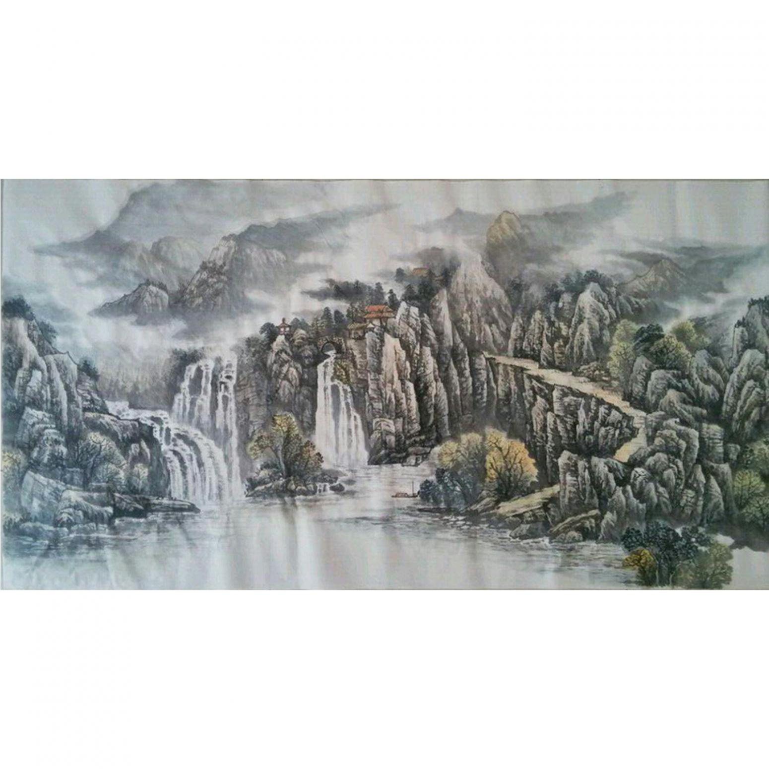 王功国画作品《【山水6】作者王功》