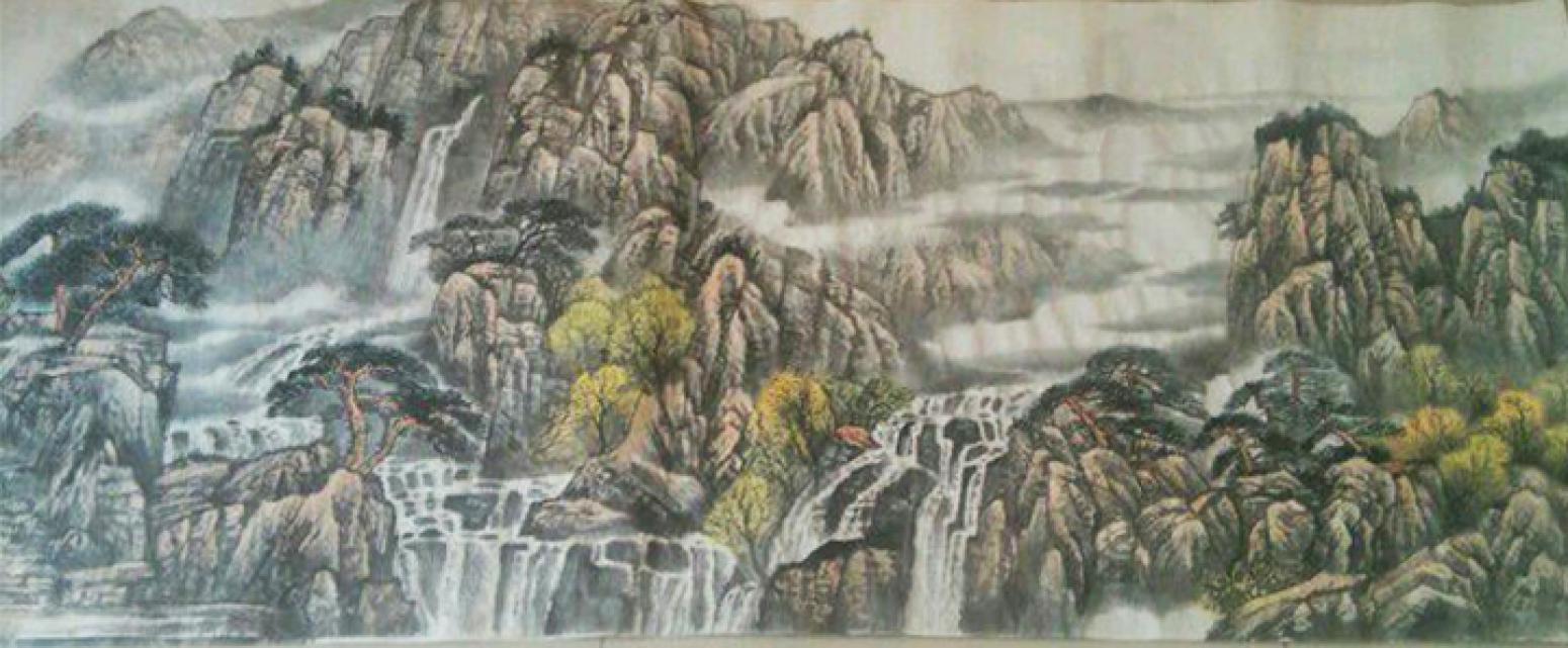 王功国画作品《【山水7】作者王功》【图0】