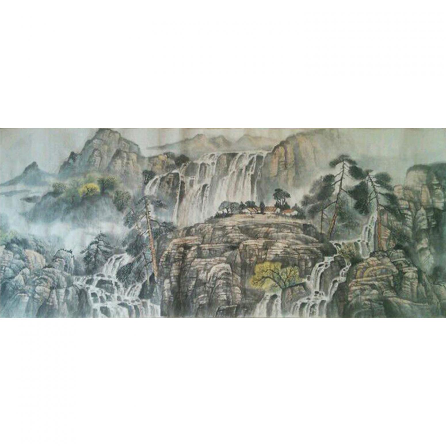 王功国画作品《【山水8】作者王功》