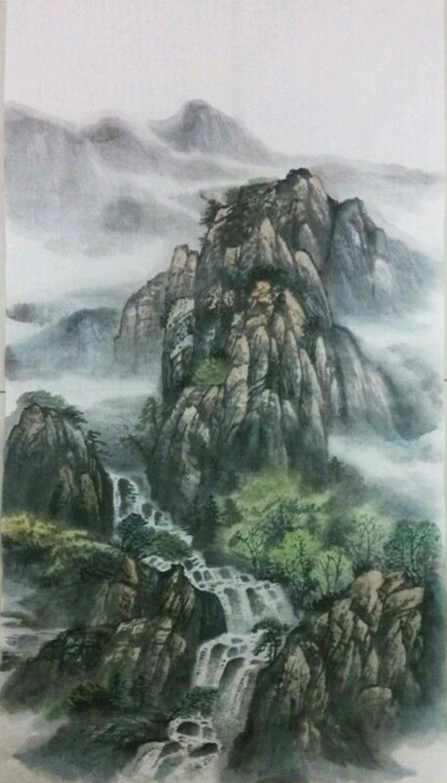 王功国画作品《【山水9】作者王功》【图0】