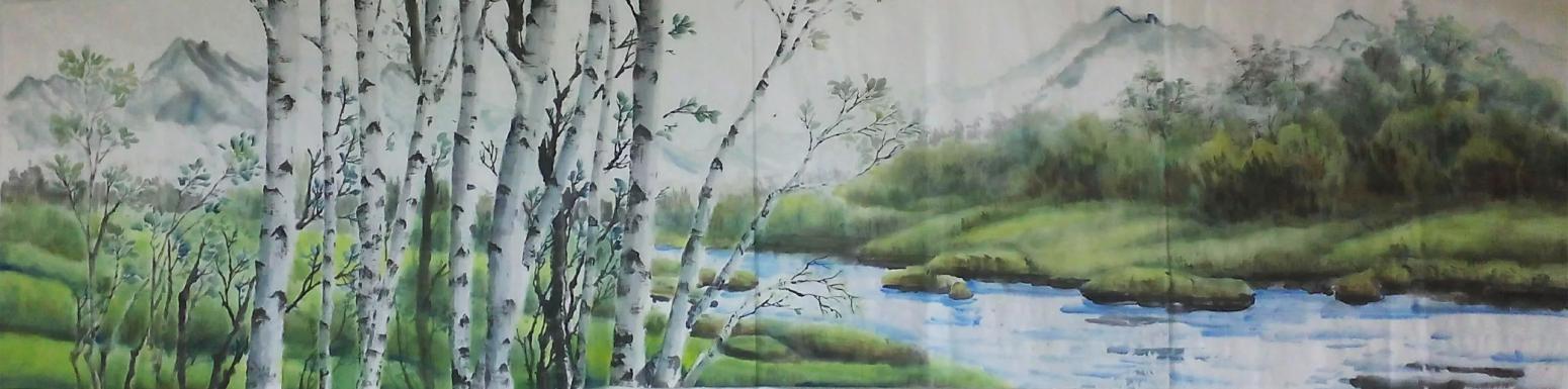 许金玉国画作品《【绿意】作者许金玉》【图0】