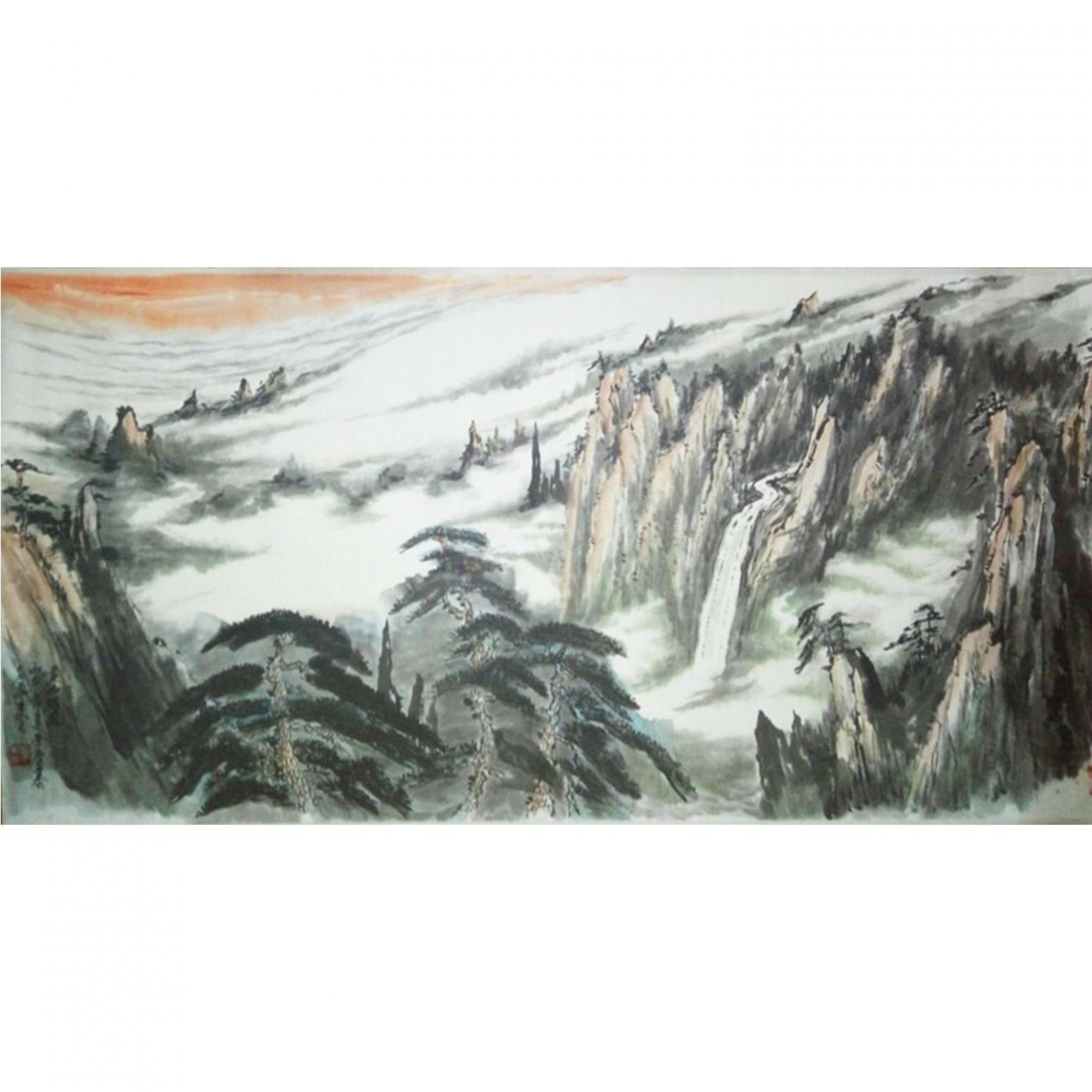 章荣康国画作品《【山水4】作者章荣康》