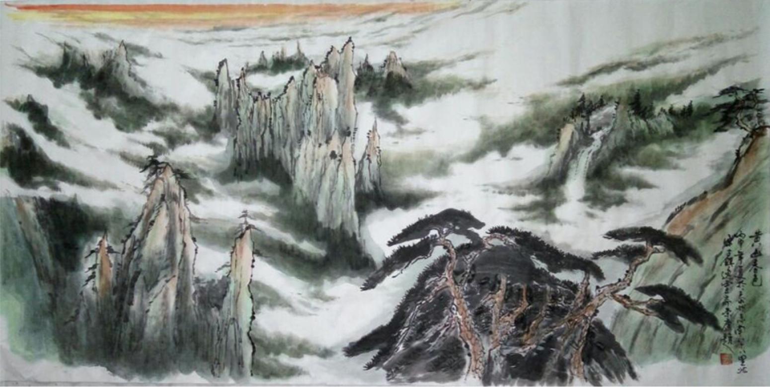 章荣康国画作品《【山水5】作者章荣康》【图0】