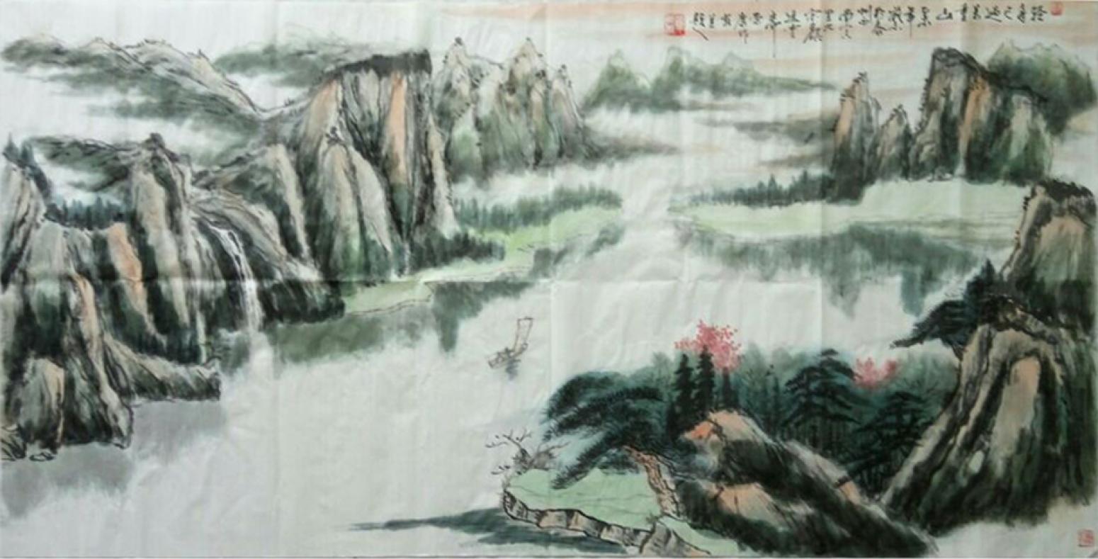 章荣康国画作品《【山水6】作者章荣康》【图0】