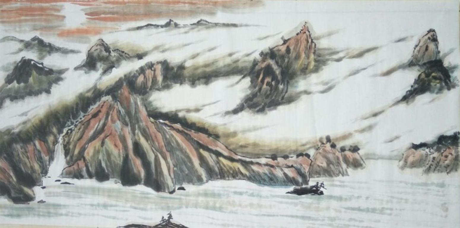 章荣康国画作品《【山水7】作者章荣康》【图0】