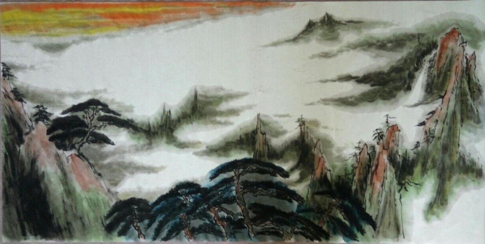 章荣康国画作品《【山水3】作者章荣康》【图0】