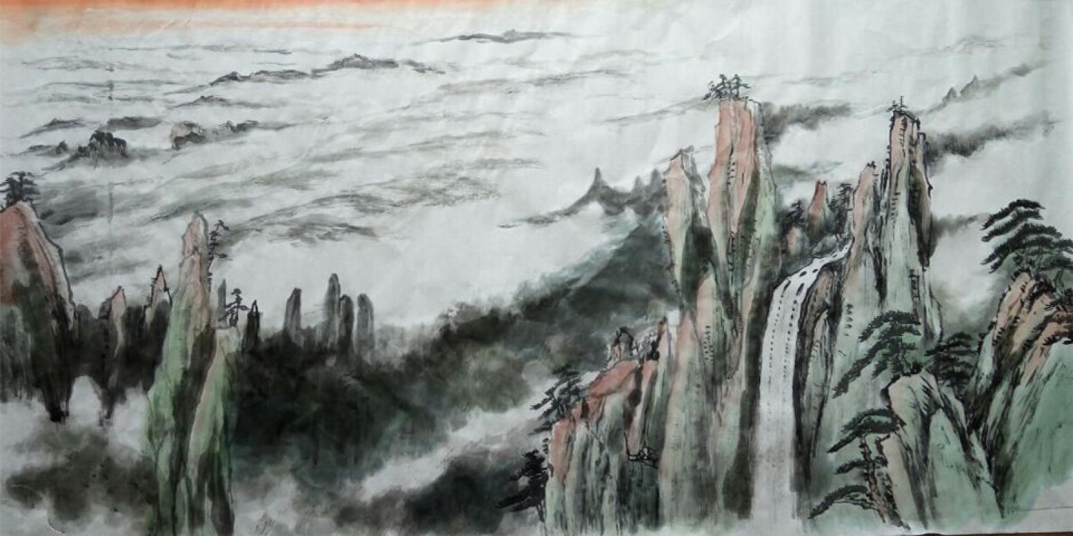 章荣康国画作品《【山水12】作者章荣康》【图0】