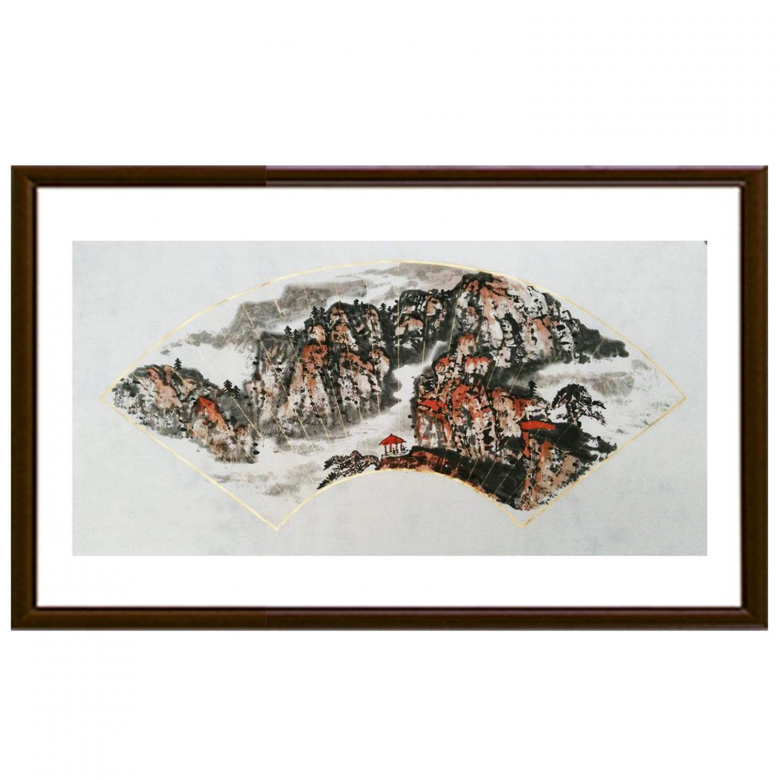 曾庆杰国画作品《【扇面08】作者曾庆杰》【图2】