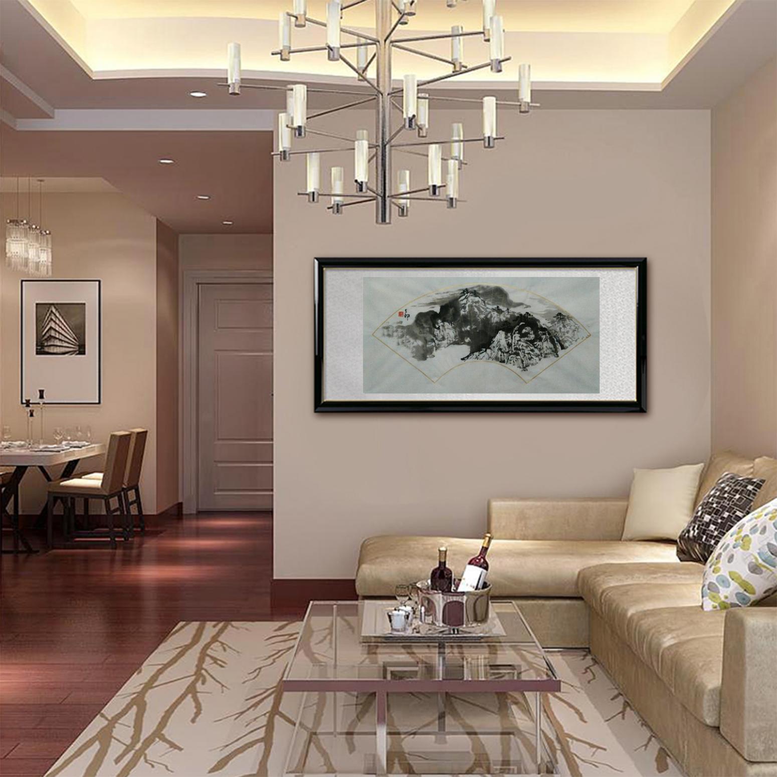 曾庆杰国画作品《【扇面07】作者曾庆杰》【图3】