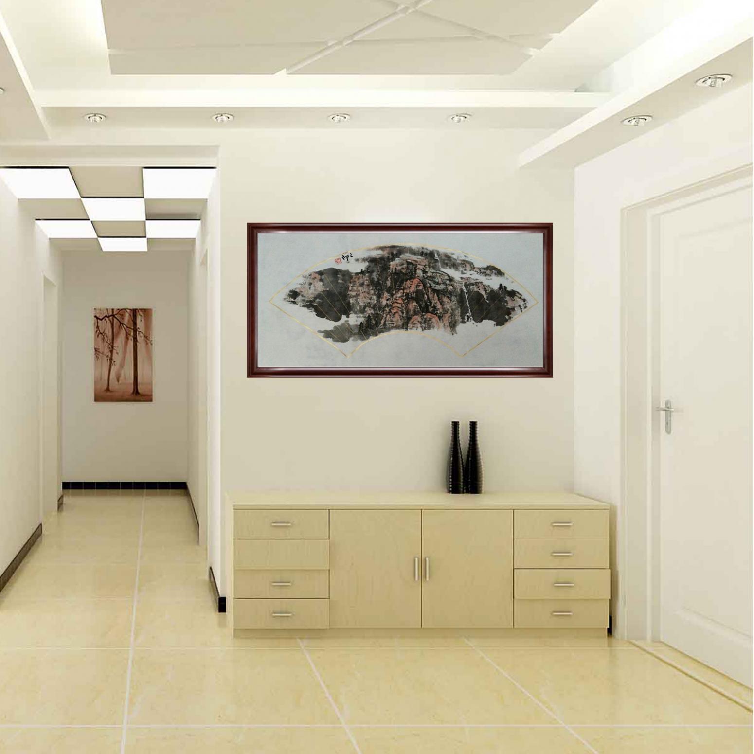 曾庆杰国画作品《【扇面06】作者曾庆杰》【图3】