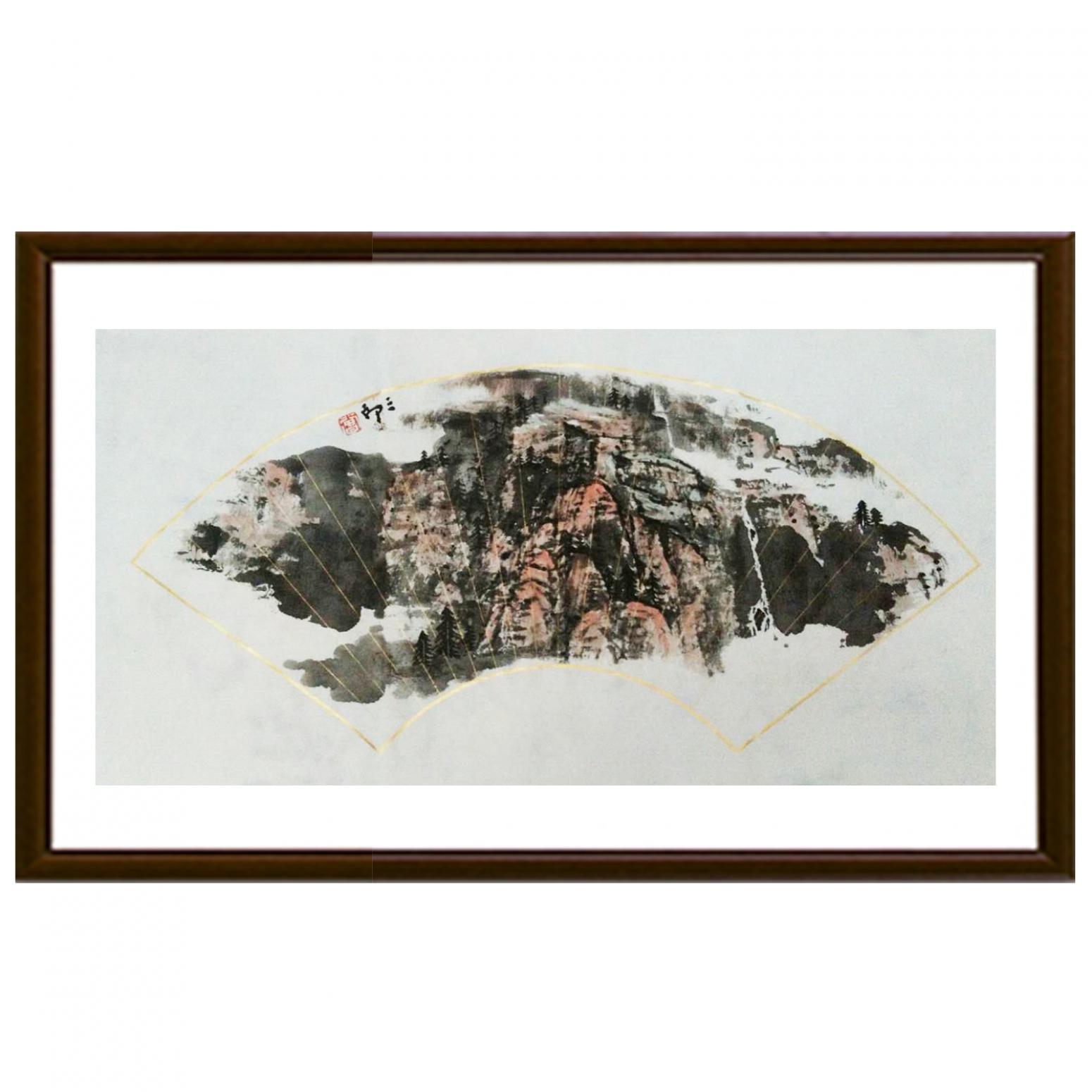 曾庆杰国画作品《【扇面06】作者曾庆杰》【图2】