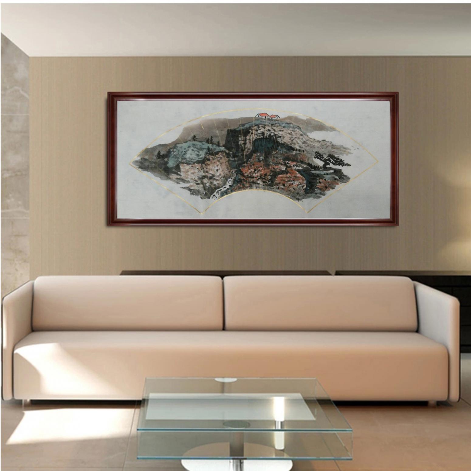 曾庆杰国画作品《【扇面05】作者曾庆杰》【图4】