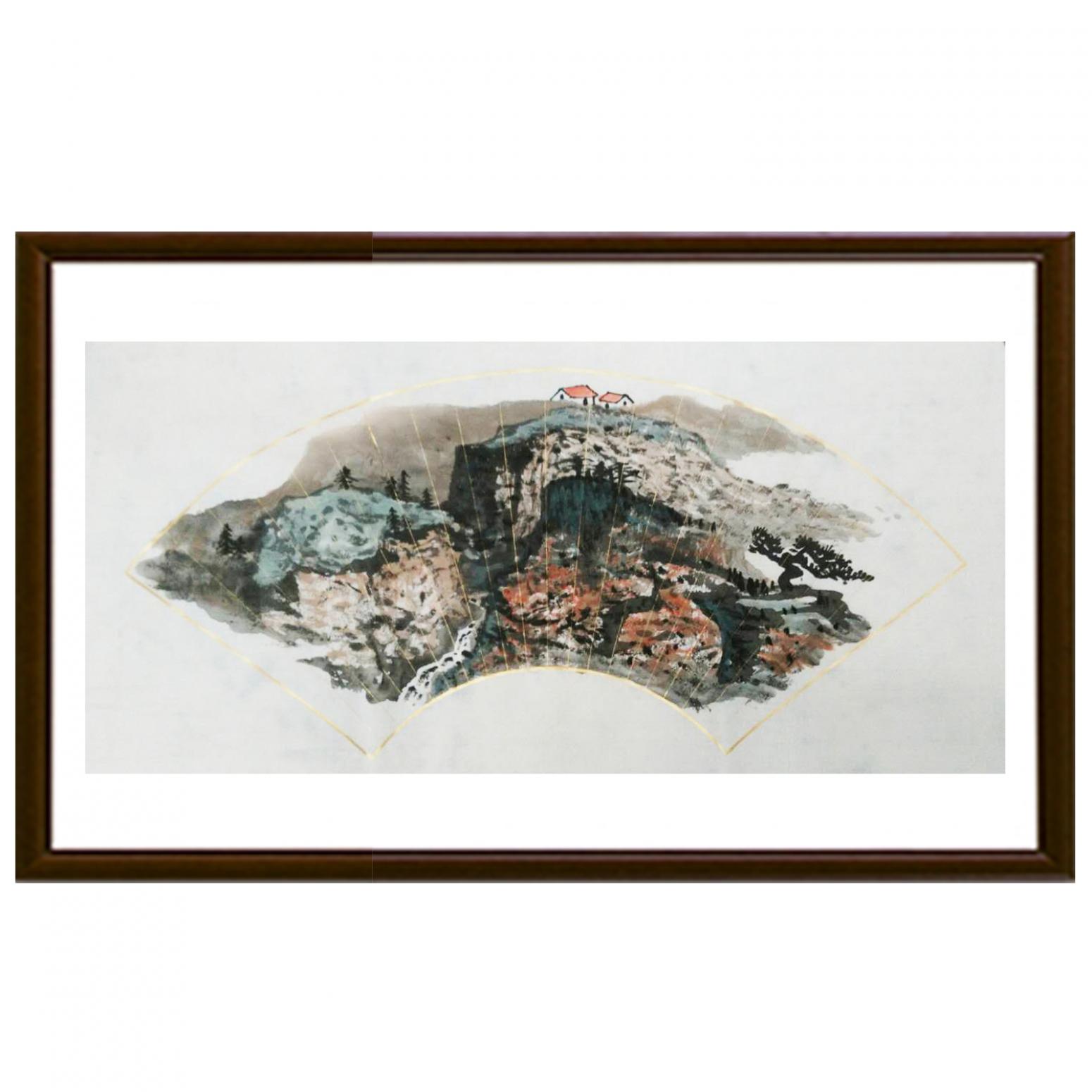 曾庆杰国画作品《【扇面05】作者曾庆杰》【图2】