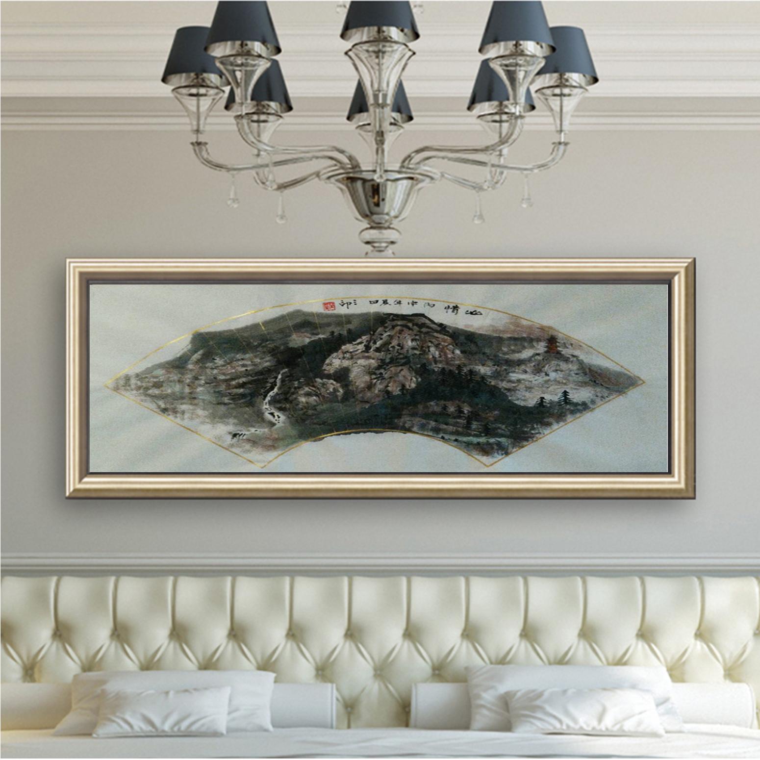 曾庆杰国画作品《【扇面01】作者曾庆杰》【图3】