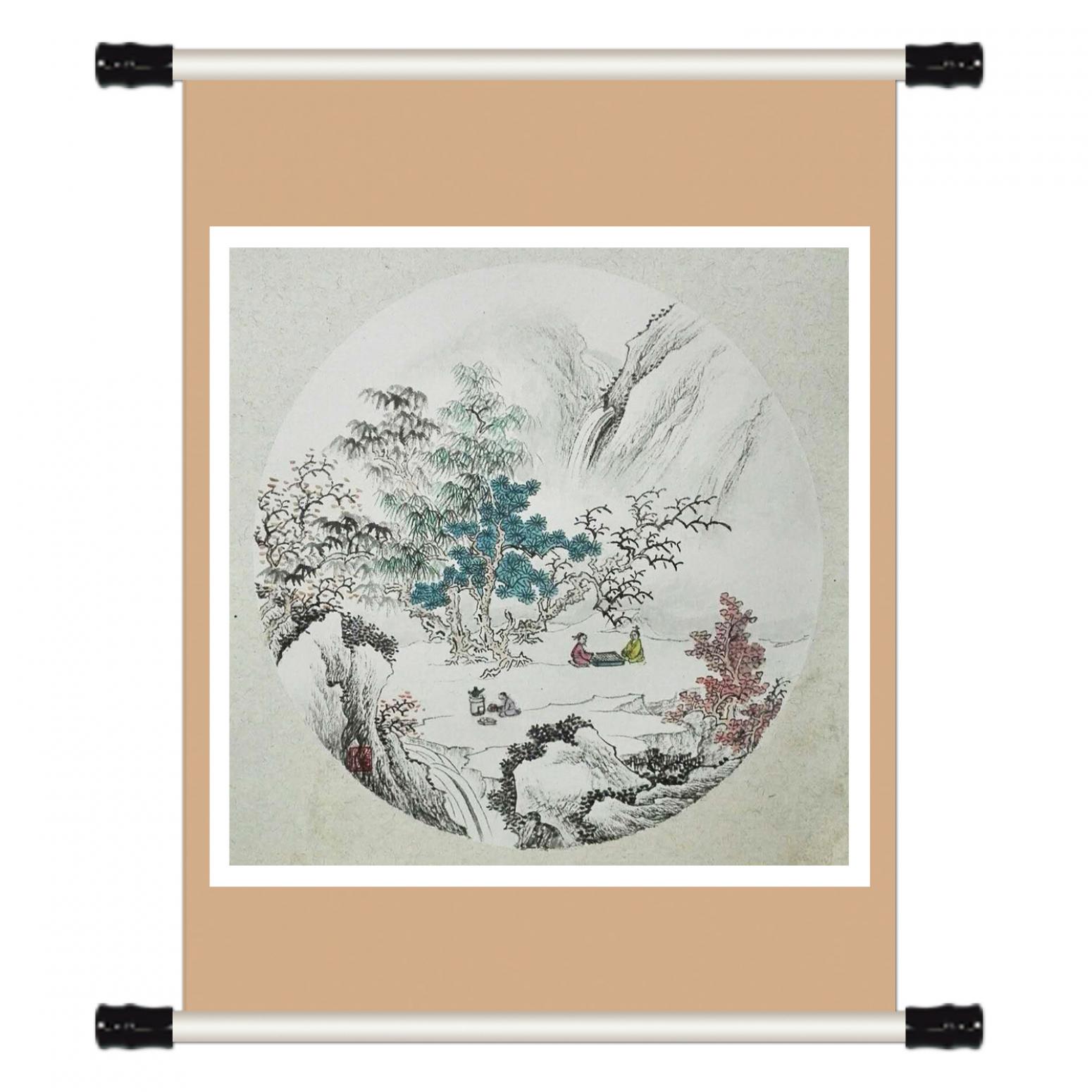 陈奇培国画作品《【圆形软卡】作者陈奇培 临摹》【图1】