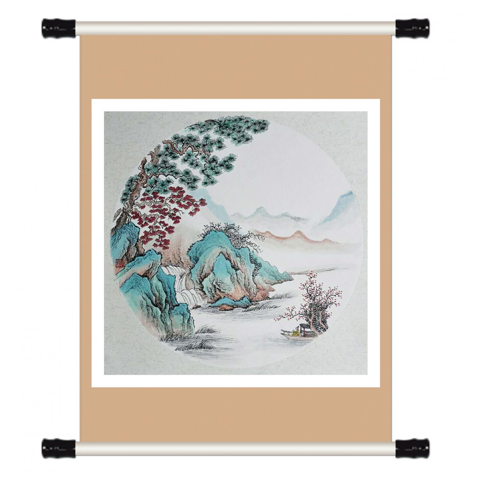 陈奇培国画作品《【圆形软卡】作者陈奇培 临摹》【图1】