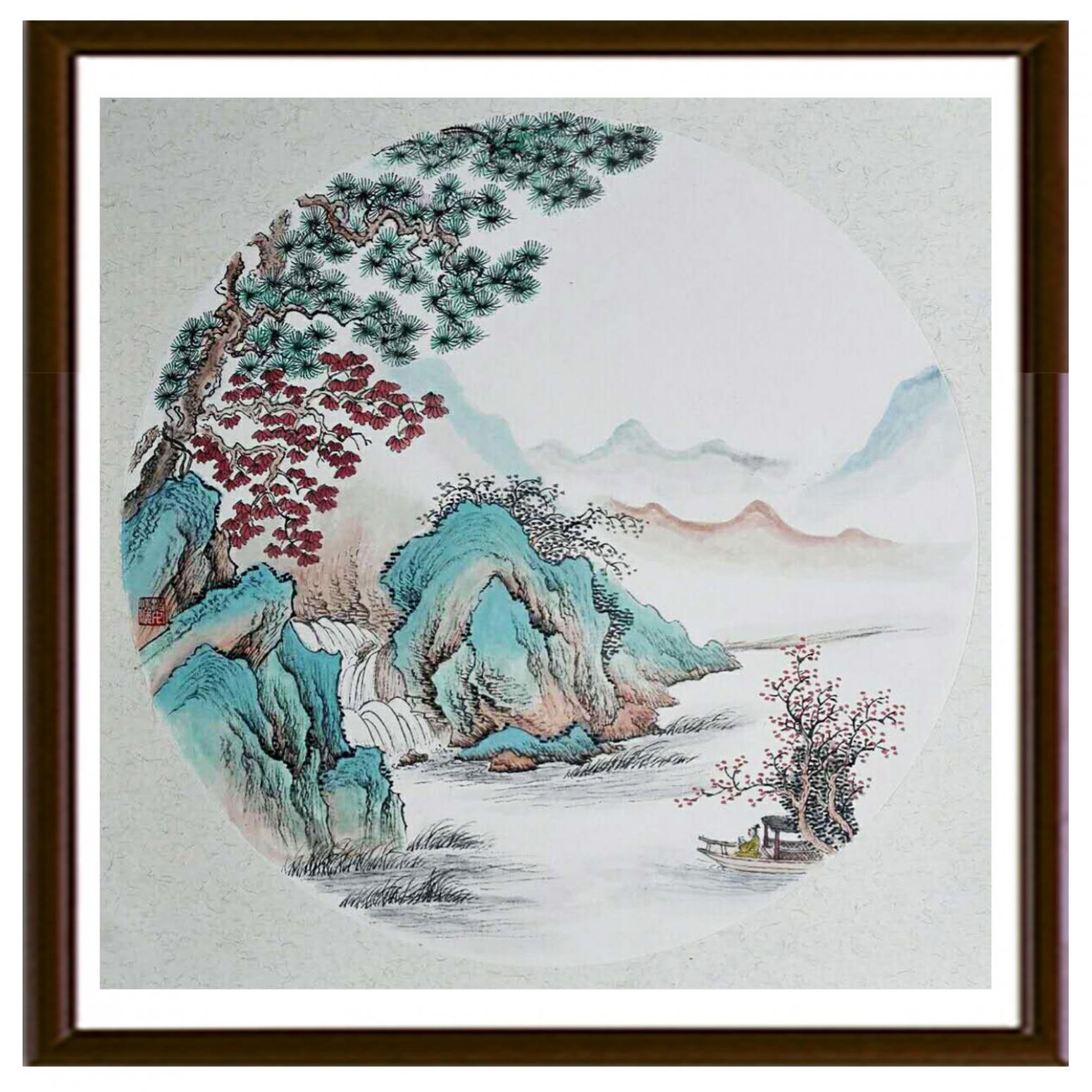 陈奇培国画作品《【圆形软卡】作者陈奇培 临摹》【图2】