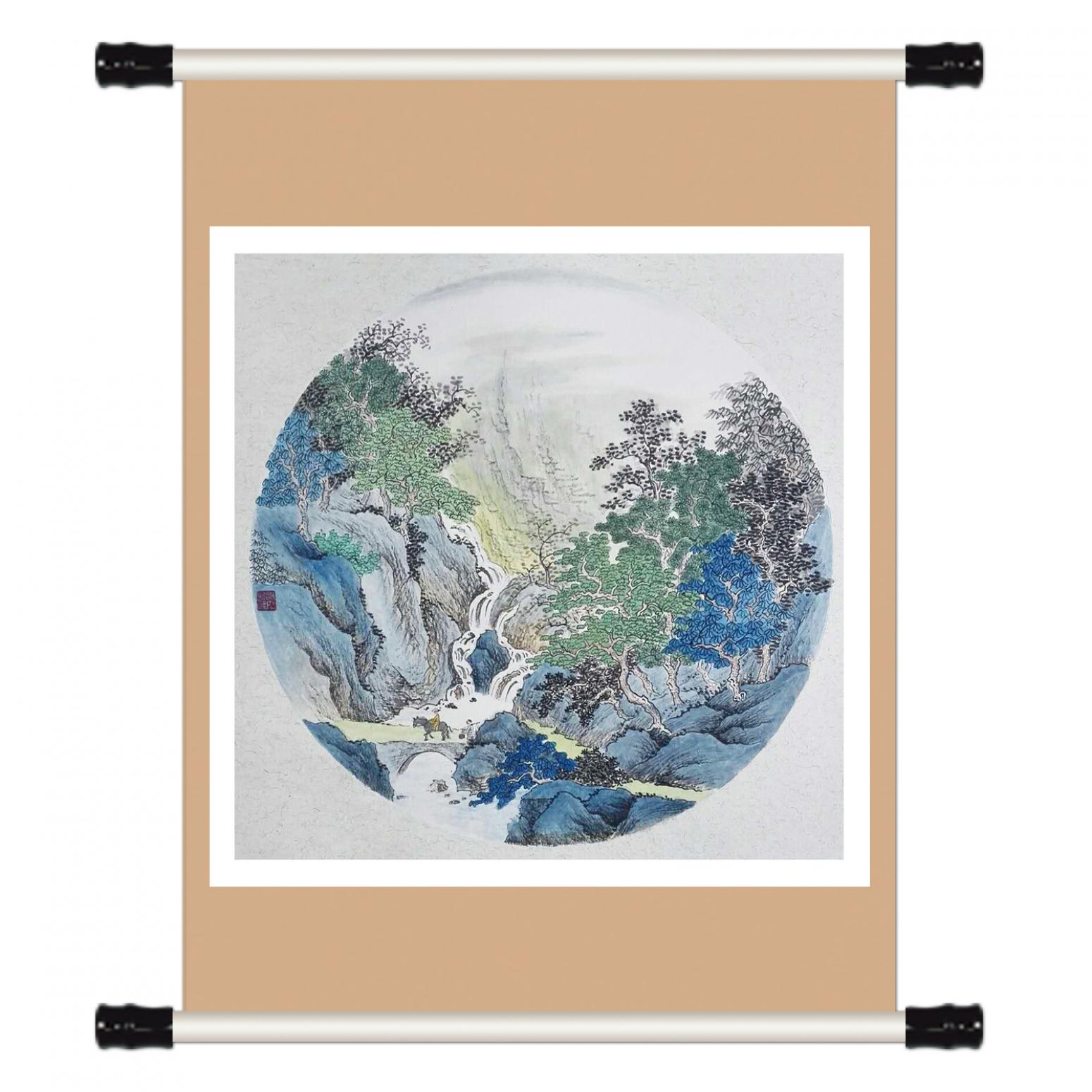 陈奇培国画作品《【圆形软卡】作者陈奇培 临摹》【图1】