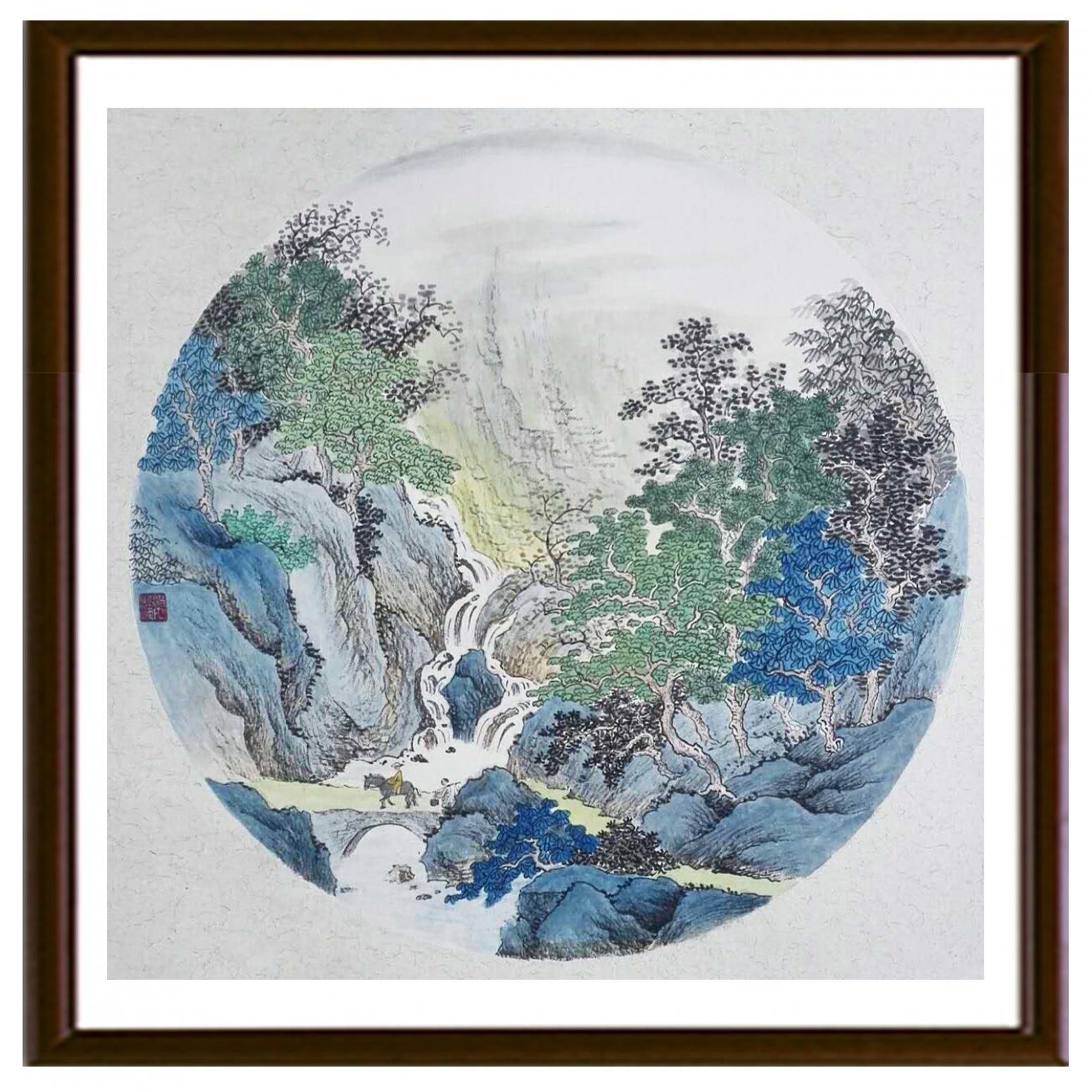 陈奇培国画作品《【圆形软卡】作者陈奇培 临摹》【图2】