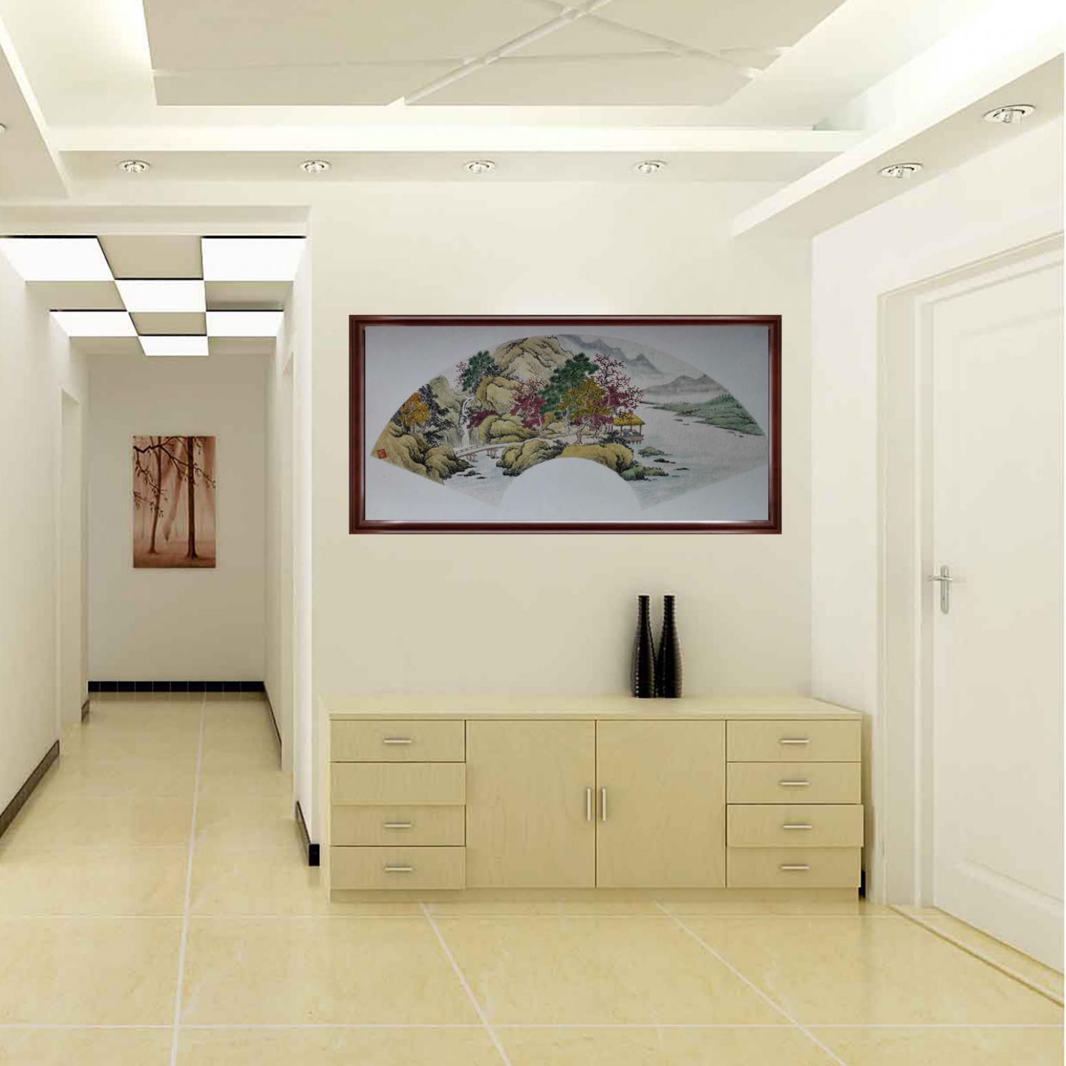 陈奇培国画作品《【扇面】作者陈奇培 临摹》【图3】