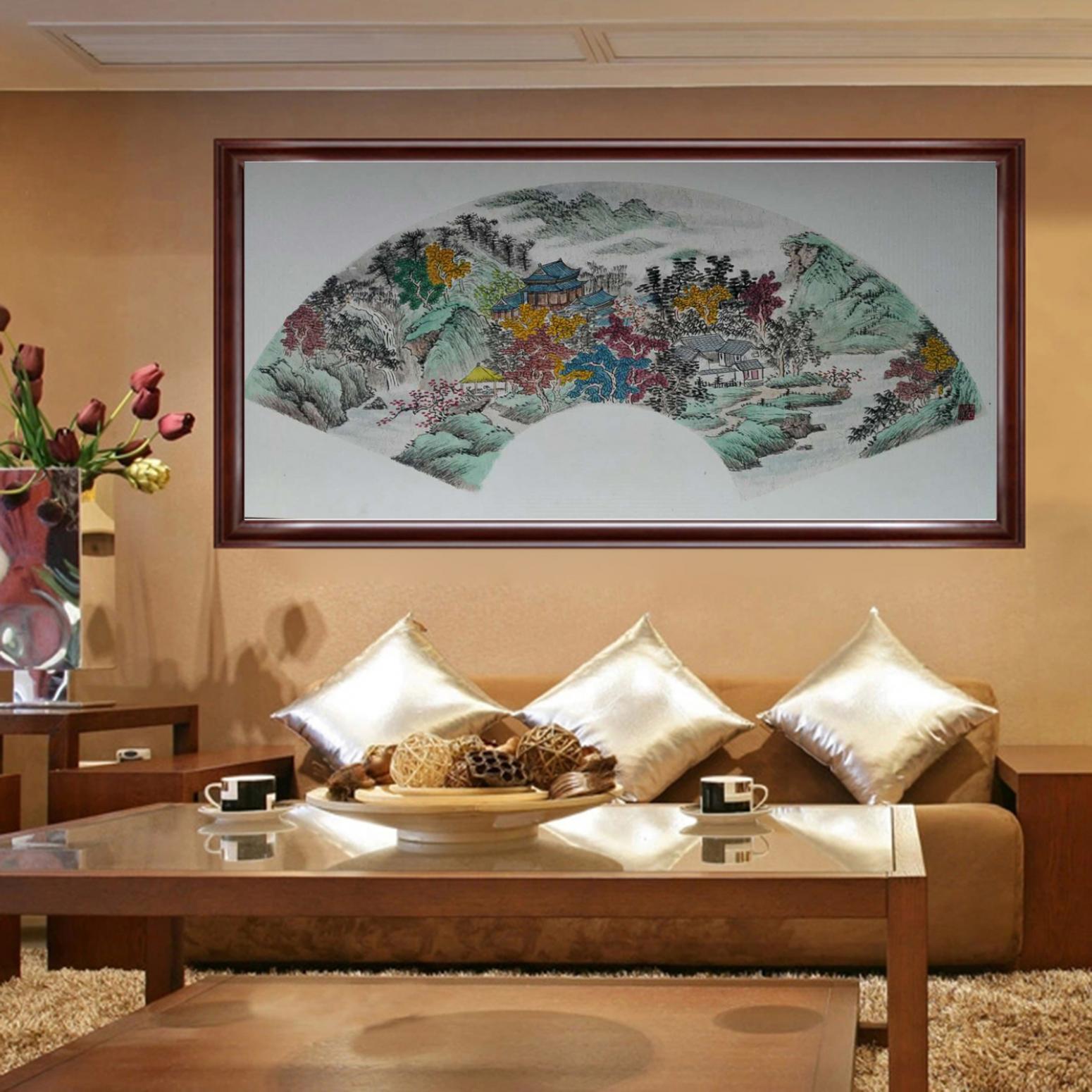 陈奇培国画作品《【扇面】作者陈奇培 临摹》【图3】