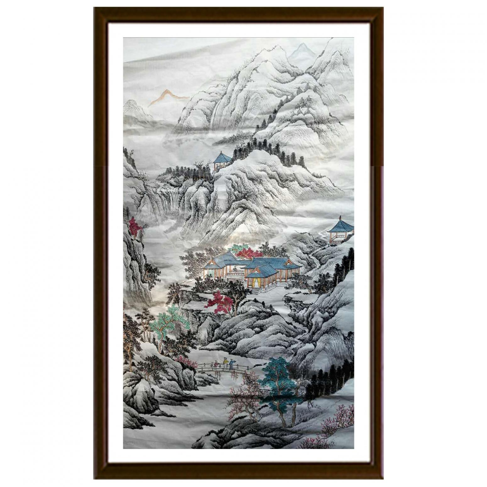 陈奇培国画作品《【山中藏景】作者陈奇培 临摹》【图2】