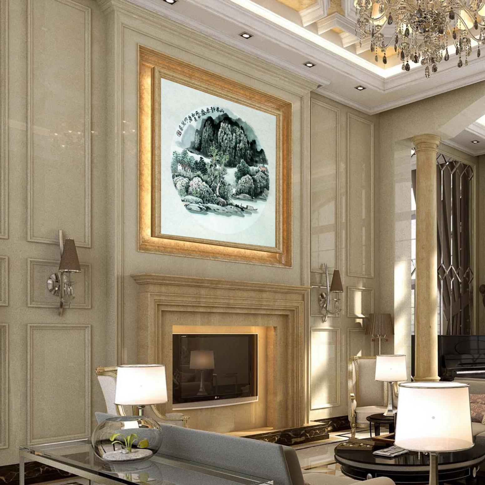 陈庆明国画作品《【山林静居图】作者陈庆明》【图3】