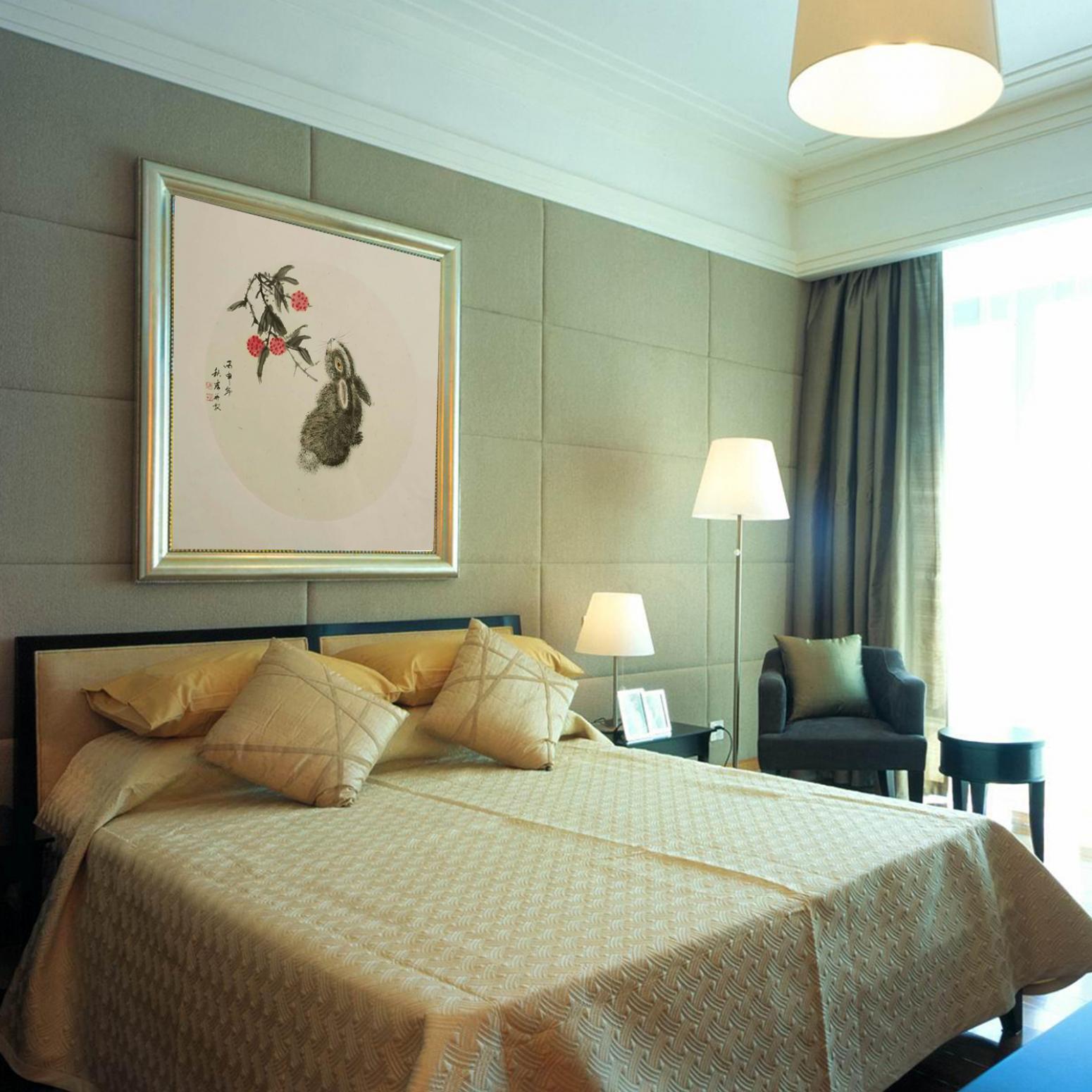 陈秋宏国画作品《【顽兔】作者陈秋宏》【图3】