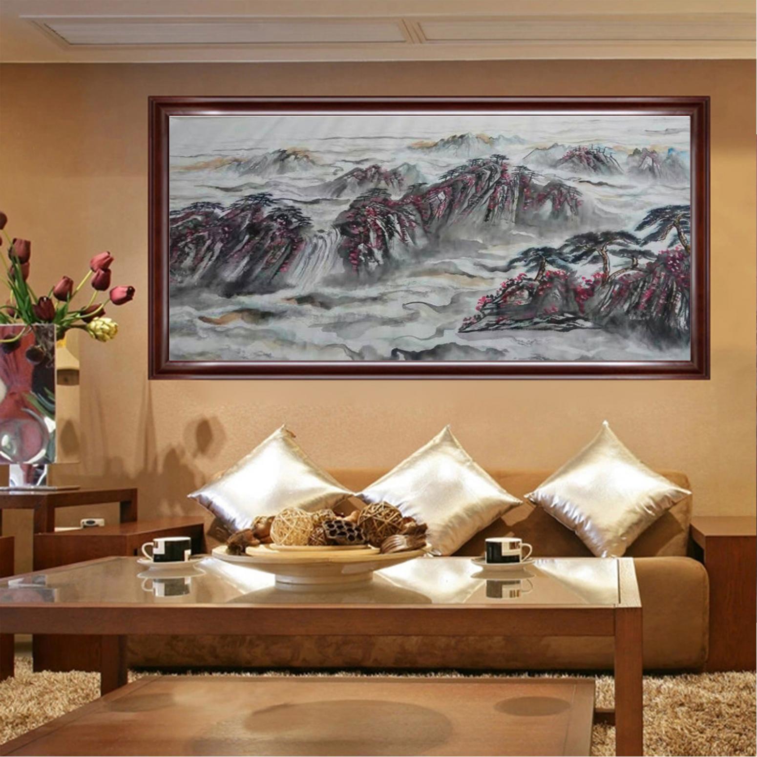 崔耀国画作品《【烟云山】作者崔耀》【图3】