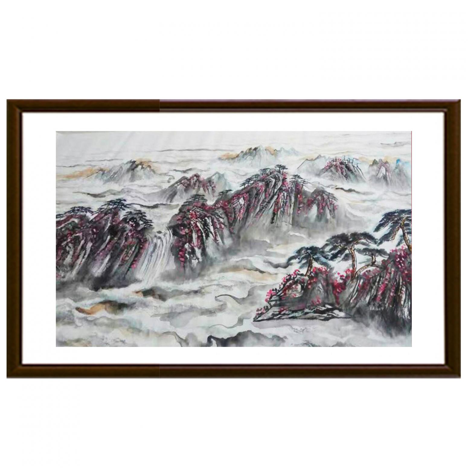 崔耀国画作品《【烟云山】作者崔耀》【图2】