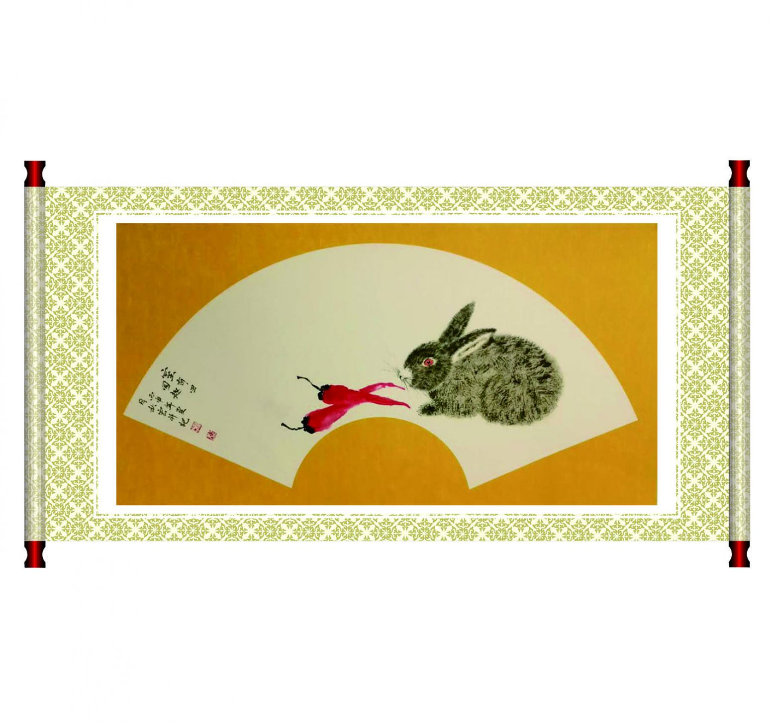 陈秋宏国画作品《【扇面 秋趣】作者陈秋宏》【图1】