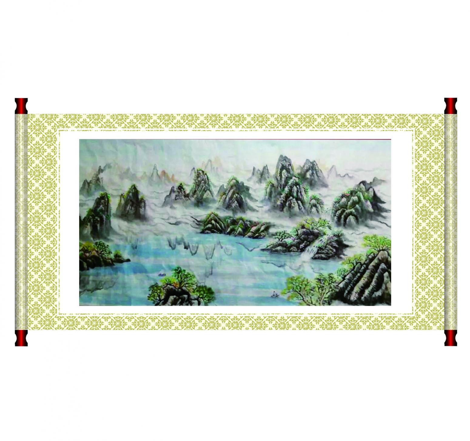 崔耀国画作品《【仙境】作者崔耀》【图1】