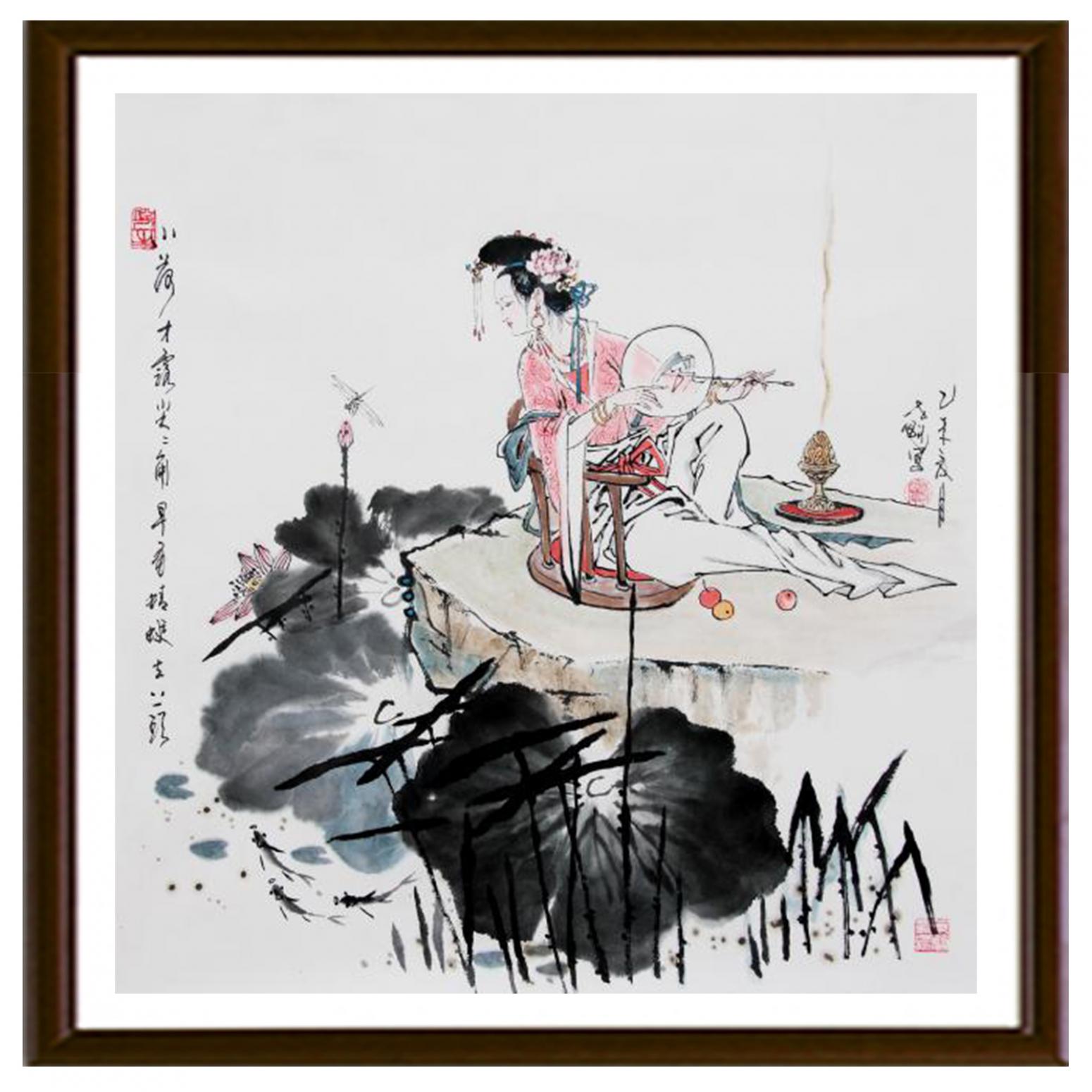 窦世魁国画作品《小荷才露尖尖角》【图2】