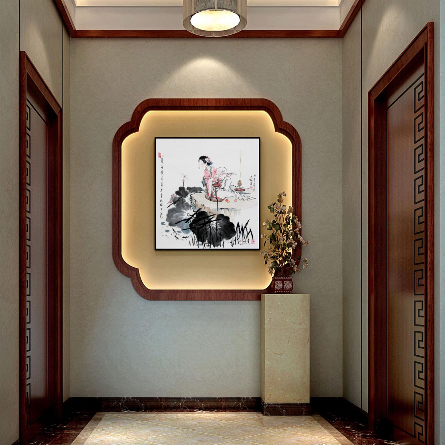 窦世魁国画作品《小荷才露尖尖角》【图3】