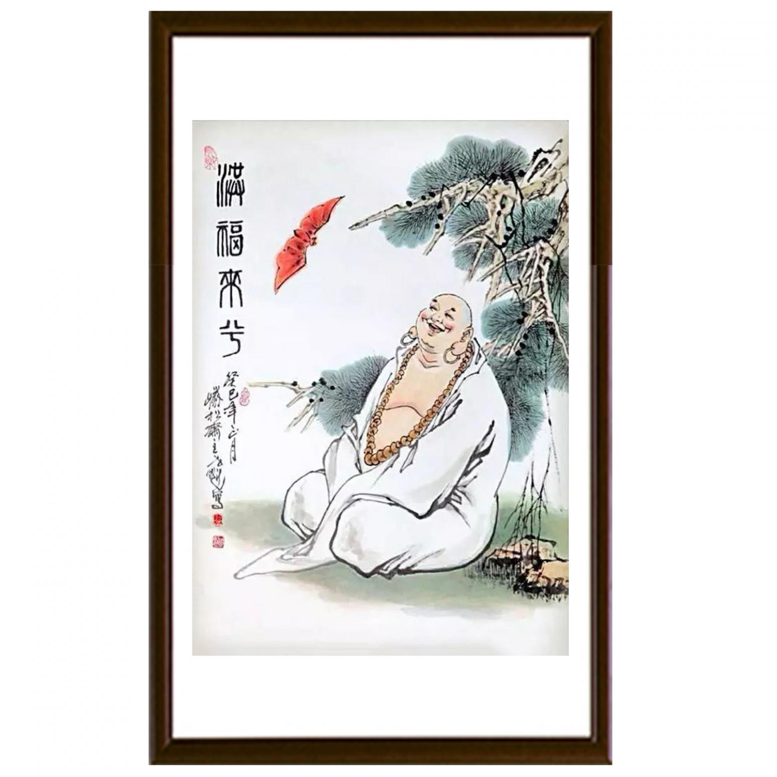 窦世魁国画作品《人物画-福来兮》【图2】