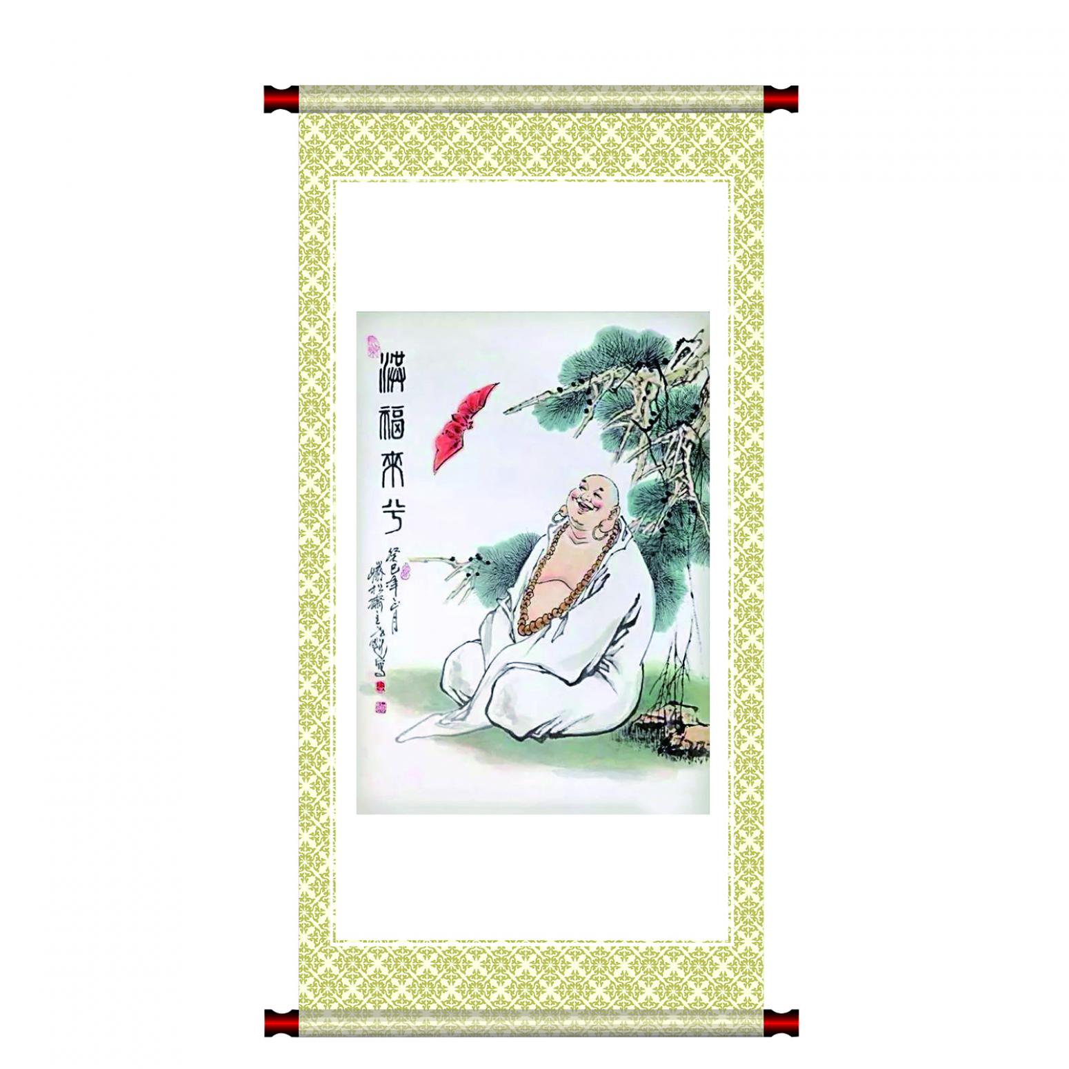 窦世魁国画作品《人物画-福来兮》【图1】