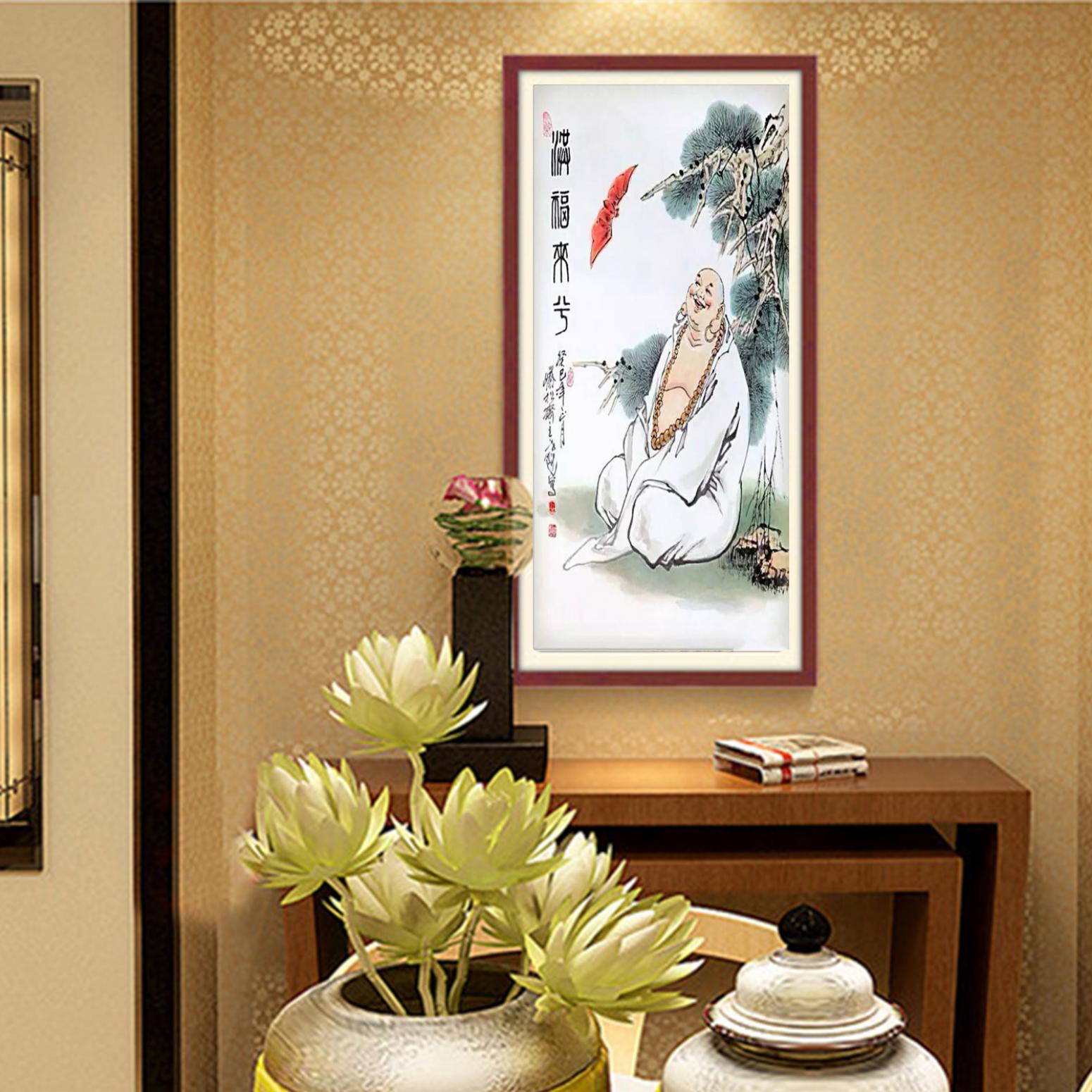 窦世魁国画作品《人物画-福来兮》【图3】