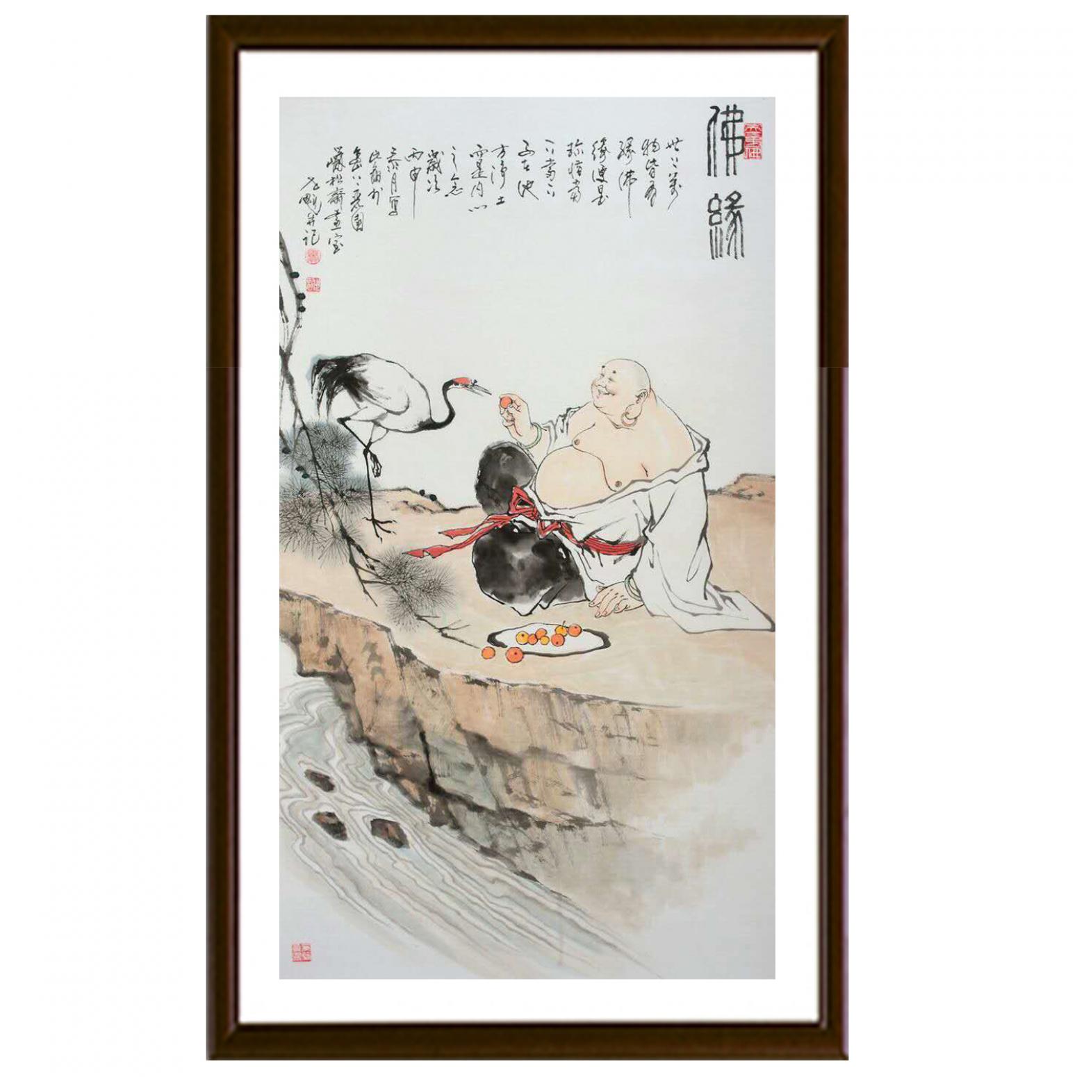 窦世魁国画作品《人物画-佛缘》【图2】