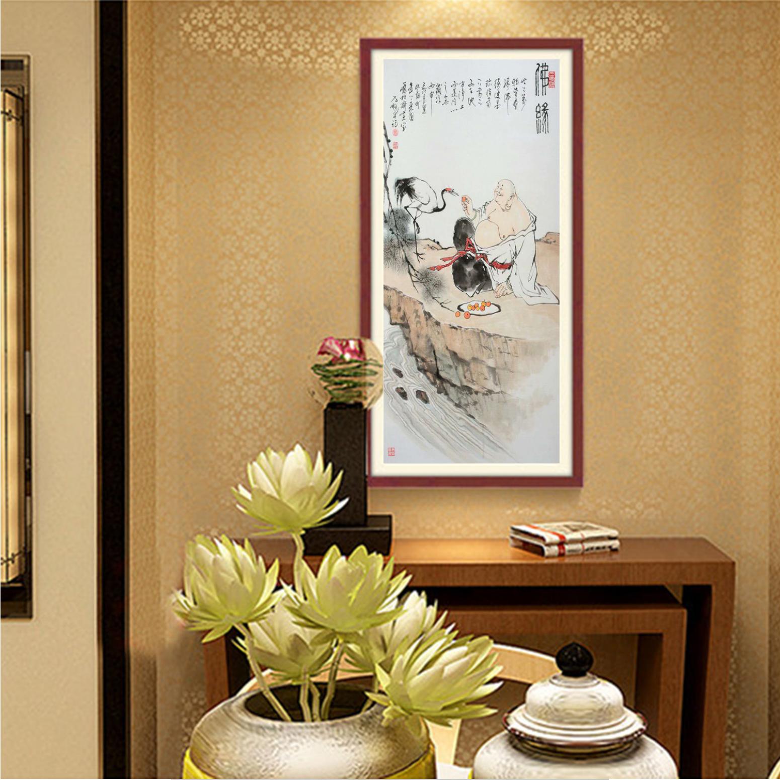 窦世魁国画作品《人物画-佛缘》【图3】